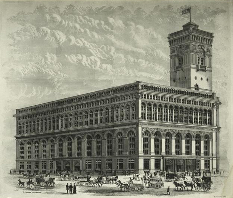 New York Produce Exchange Building in 1883